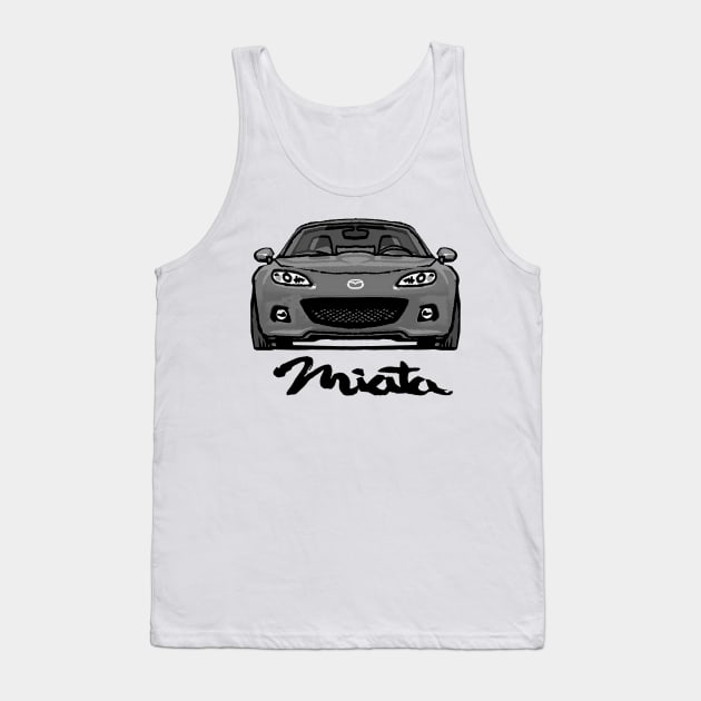 MX5 Miata NC3 Grey Tank Top by Woreth